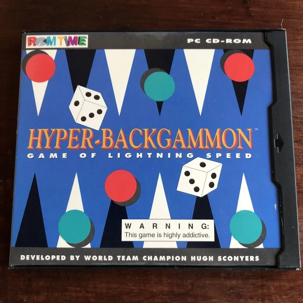 Hyper-Backgammon / Game of Lightning Speed PC MS-DOS 1992 Hugh Sconyers